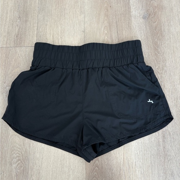 JoyLab Womens High Waisted Shorts Medium Black Gym Workout Exercise Running - Picture 1 of 15